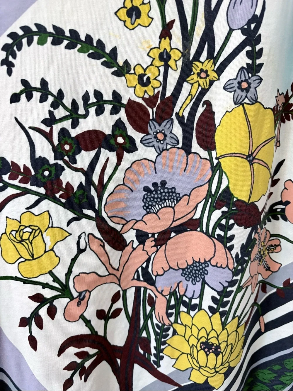 Tory Burch Homage Floral Patchwork t-shirt dress